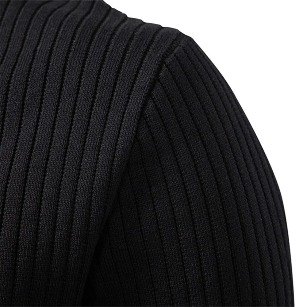 Henley Shirt Men Long Sleeve Ribbed