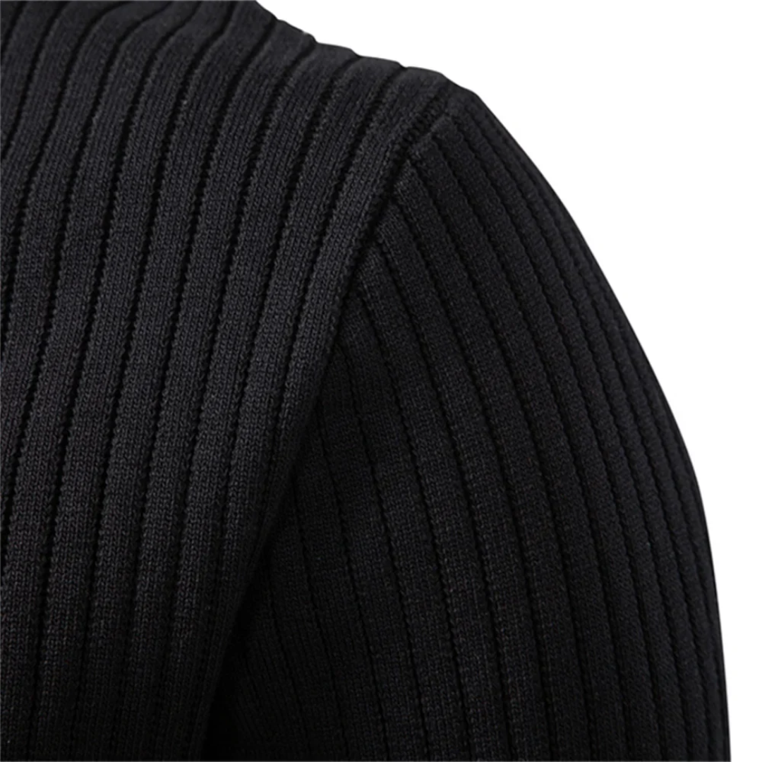 Henley Shirt Men Long Sleeve Ribbed