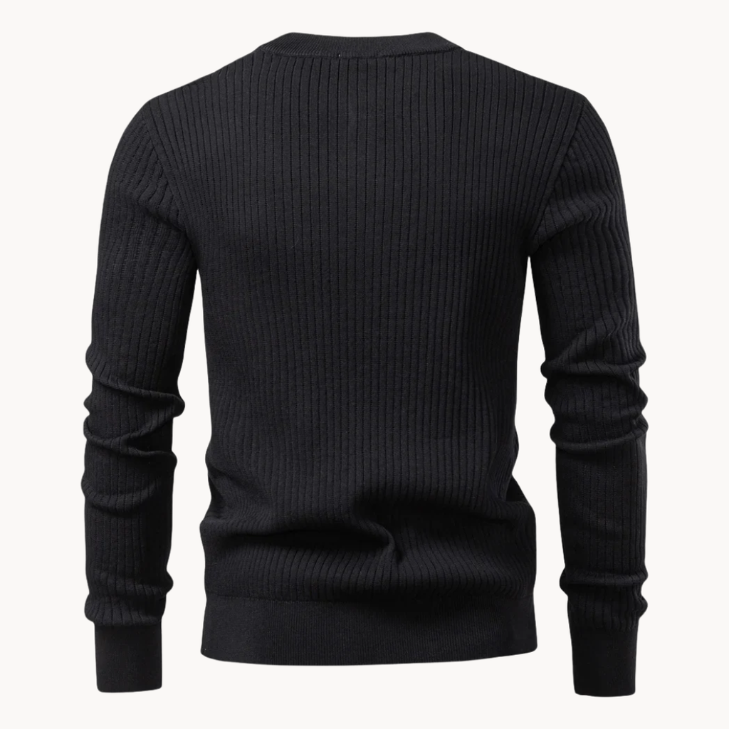 Henley Shirt Men Long Sleeve Ribbed