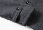 Men's Double-Collar Trench Coat, Long and Elegant