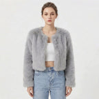 Women's Faux Fur Jacket, Warm and Elegant for Winter