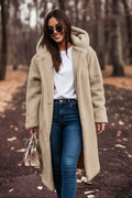 Winter Coat Women, Oversized Teddy with Hood