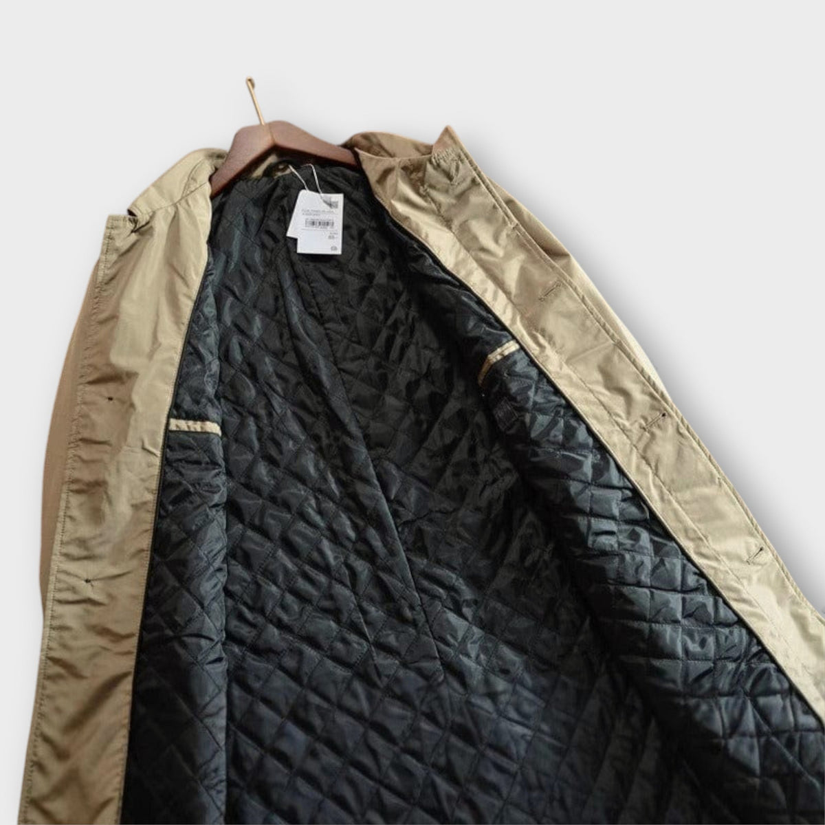 Men's Beige Coat, Weatherproof and Classic