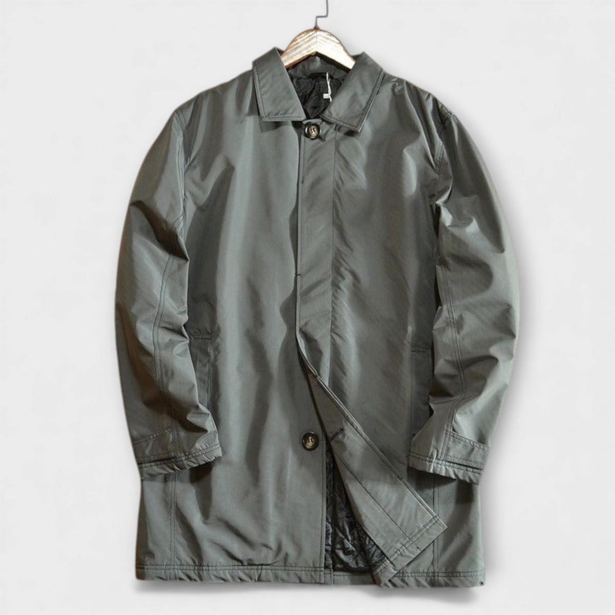 Men's Beige Coat, Weatherproof and Classic