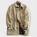 Men's Beige Coat, Weatherproof and Classic