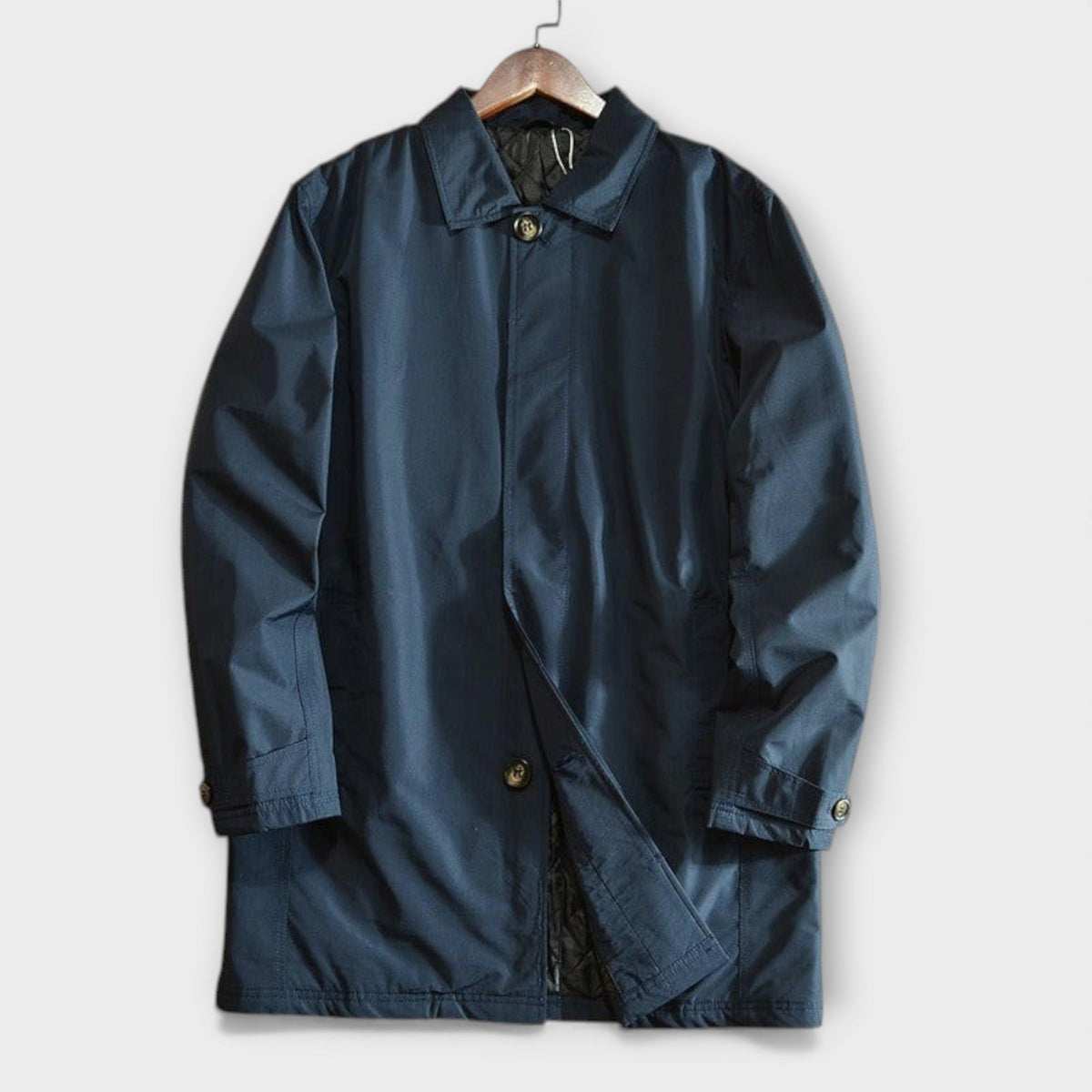 Men's Beige Coat, Weatherproof and Classic