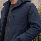 Men's Hooded Fleece Jacket, Warm Lined