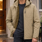 Men's Hooded Fleece Jacket, Warm Lined