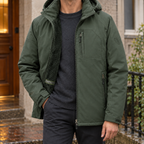 Men's Hooded Fleece Jacket, Warm Lined