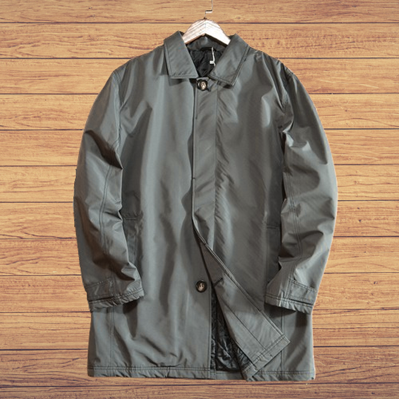 Men's Gray Coat, Stylish & Elegant