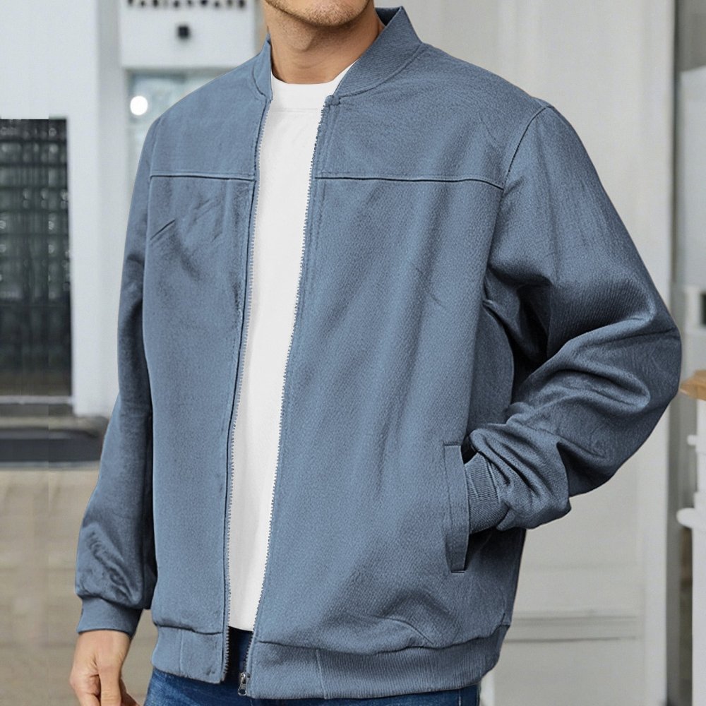Suede Jacket Men, Lightweight Urban Classic