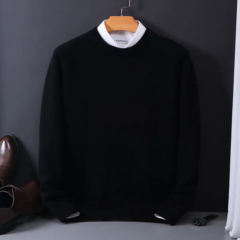 Men's Sweater Cotton Blend Regular Fit Knit