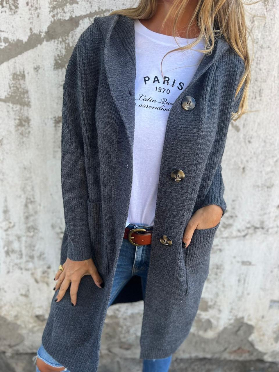 Women's Long Cardigan, Warm and Soft