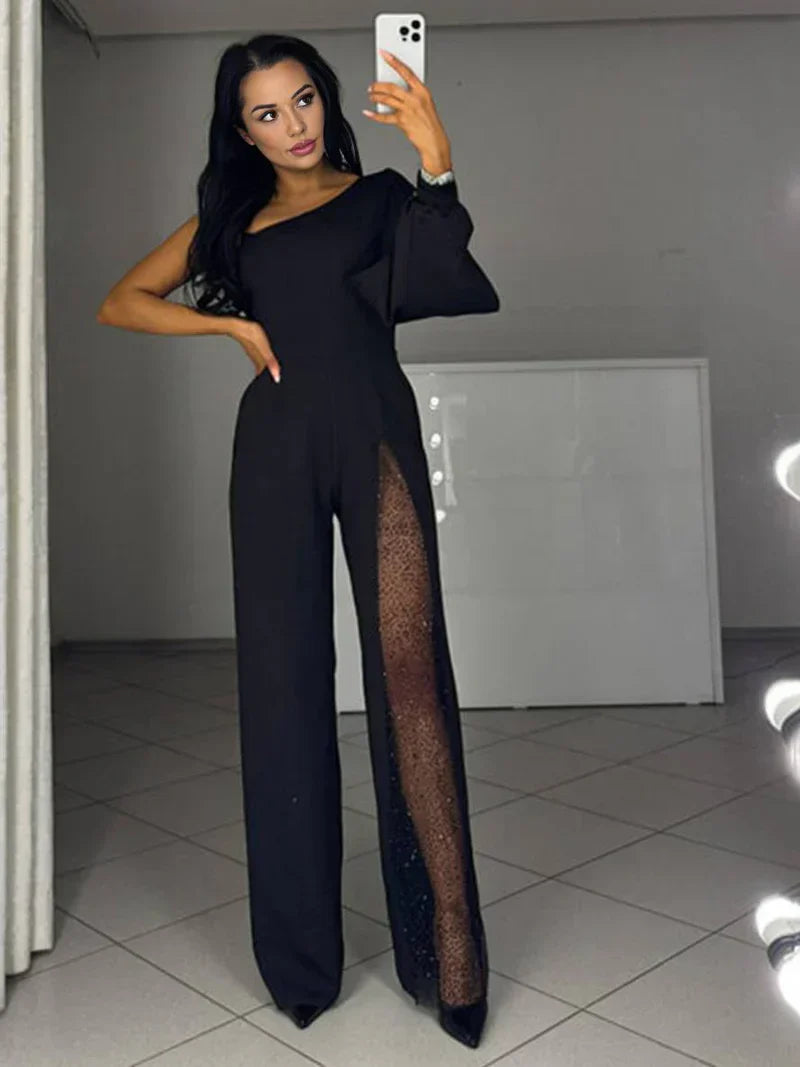 AYLIN | Statement One-Shoulder Jumpsuit