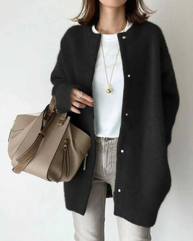 Women's Mocha Cardigan, Casual for Winter