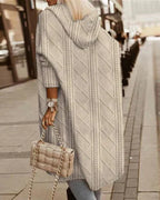 Cardigan Women, Long Hooded and Warm