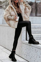 Kris Oversized Winter Jacket | Women's Hooded Jacket with Multicolor Design