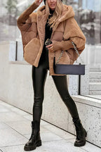 Kris Oversized Winter Jacket | Women's Hooded Jacket with Multicolor Design