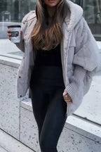 Kris Oversized Winter Jacket | Women's Hooded Jacket with Multicolor Design