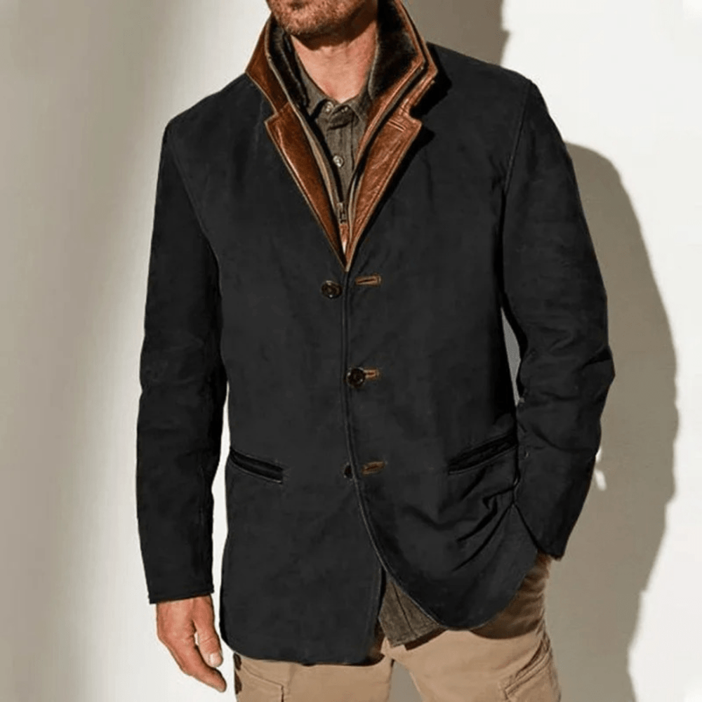 Casual Jacket Men, Vintage Style for Fall and Winter