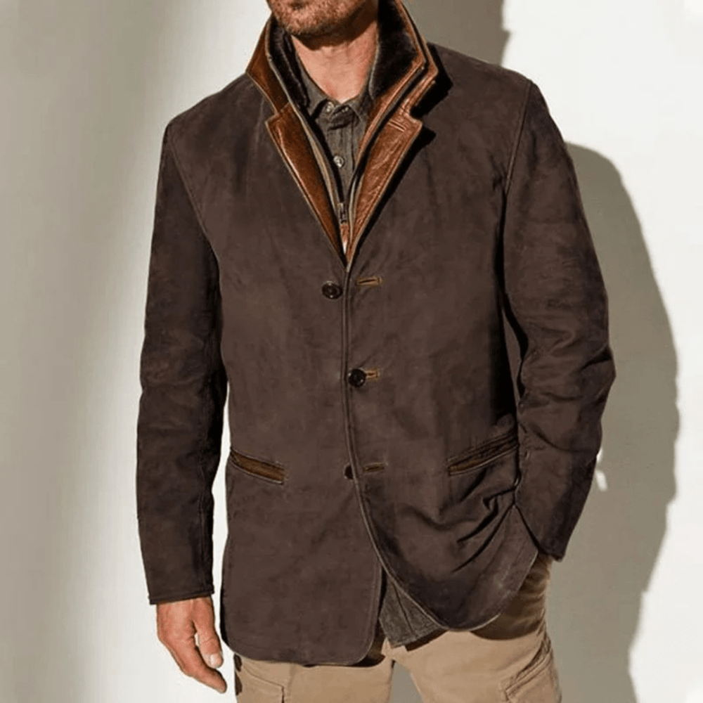 Casual Jacket Men, Vintage Style for Fall and Winter