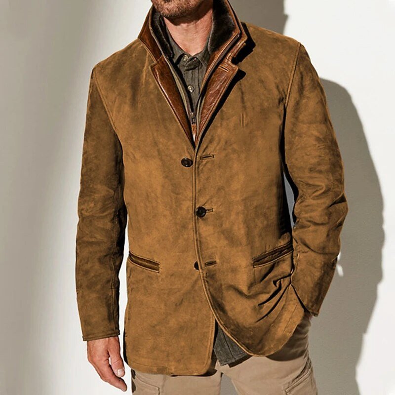 Casual Jacket Men, Vintage Style for Fall and Winter