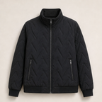 Puffer Jacket Women with Stand Collar and Zip Pockets