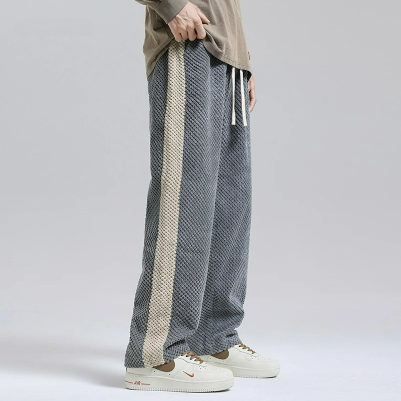 Corduroy Pants Men Wide Leg Sweatpants