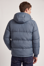 Men's Puffer Jacket Hooded Front Zip