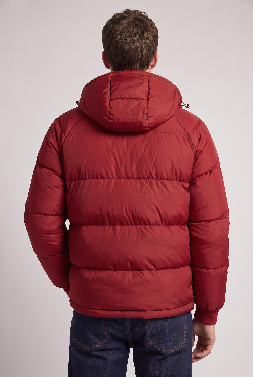 Men's Puffer Jacket Hooded Front Zip