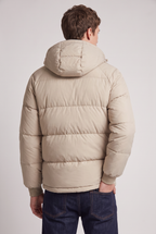 Men's Puffer Jacket Hooded Front Zip