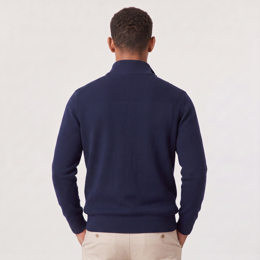 Men's Sweater Quarter Zip Knit
