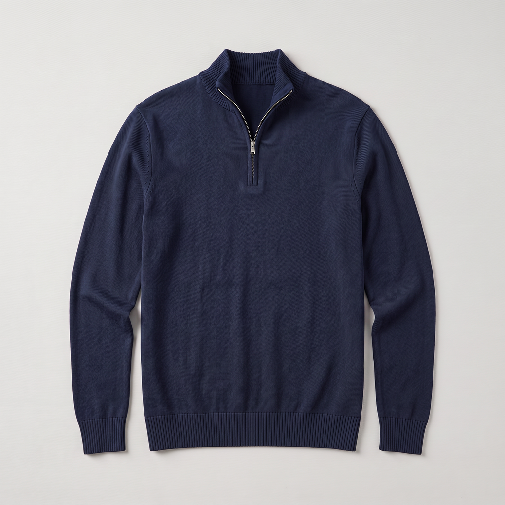 Men's Sweater Quarter Zip Knit