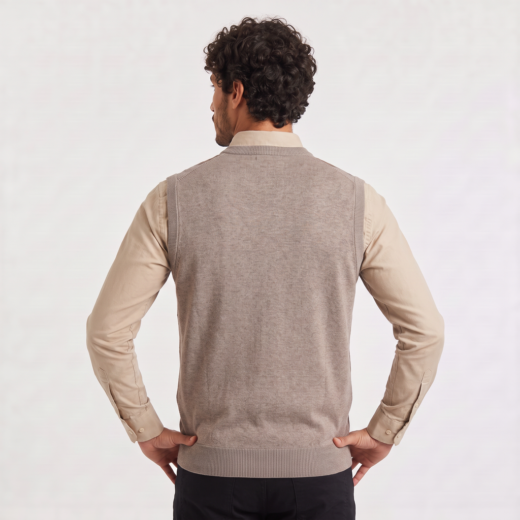 Men's Sweater Vest Argyle V Neck