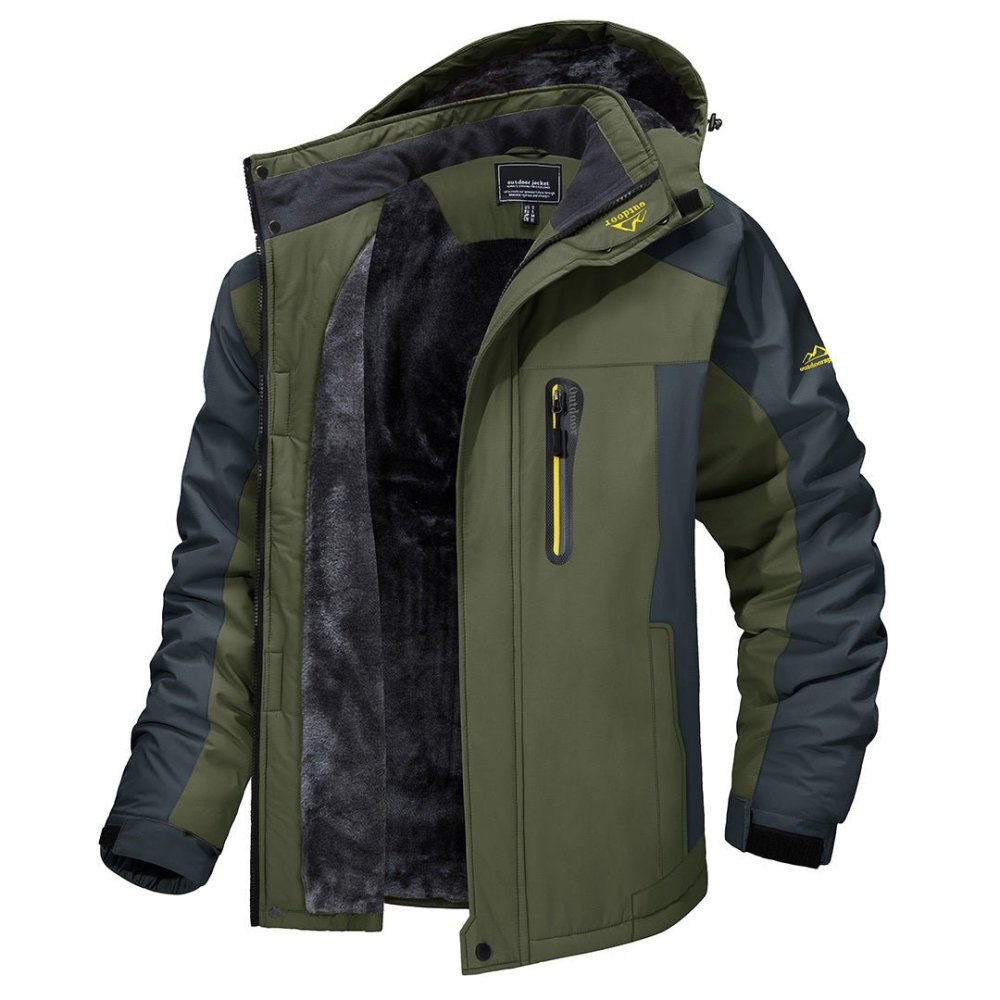 Waterproof Jacket Men, Warm for Winter Days