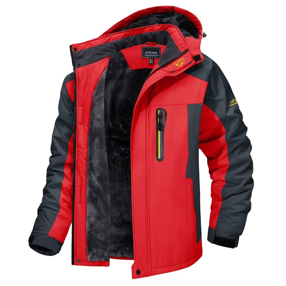 Waterproof Jacket Men, Warm for Winter Days