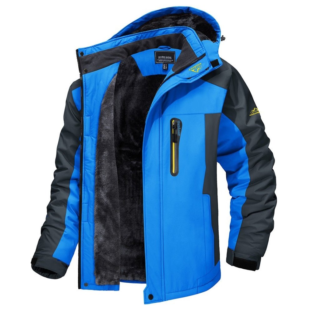 Waterproof Jacket Men, Warm for Winter Days