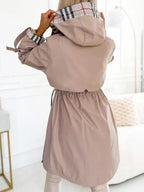 Women's Beige Trench Coat, Timeless for Transitional Weather