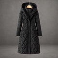 Puffer Jacket Women Longline Hooded