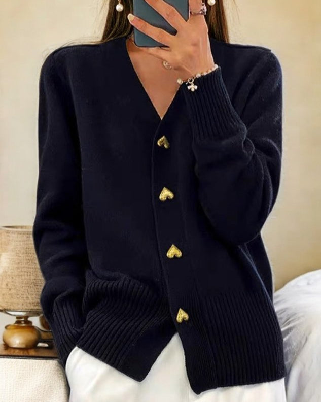 Women's Gray Cardigan, Lightweight and Versatile
