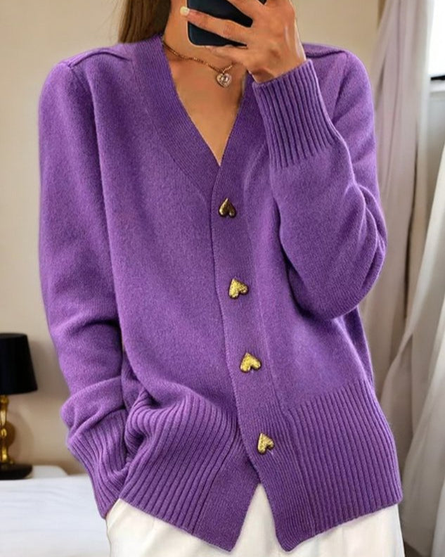Women's Gray Cardigan, Lightweight and Versatile