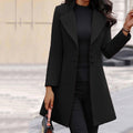 Women's Wool-Blend Coat, Lightweight for Transitional Weather