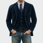 Suit Jacket Men with Vest, Elegant Set