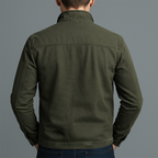 Field Jacket Men, Vintage Cotton with High Collar