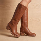 Knee High Boots Women Cowboy Block Heel