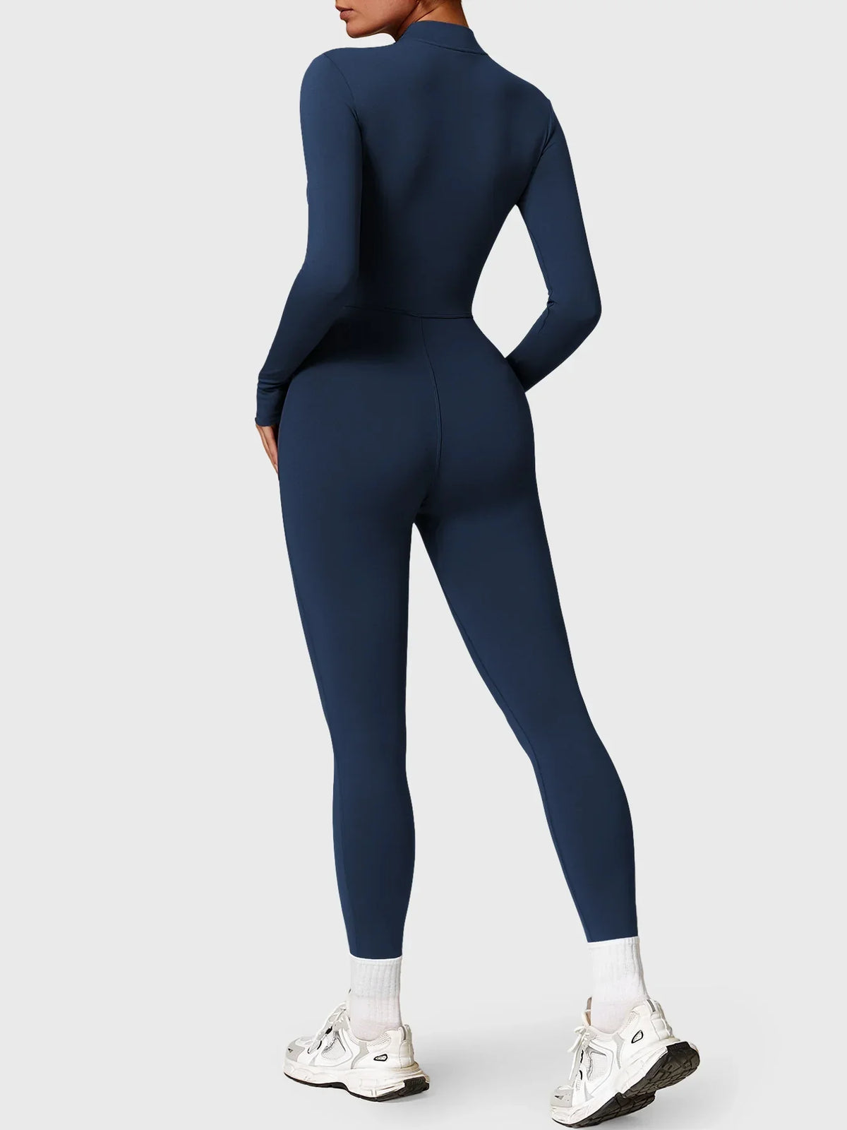LUNA Zip-Front Bodycon Jumpsuit